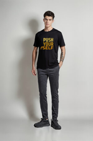 Black Streetwear Vibe Tee – Raw Style Meets Chill Fit