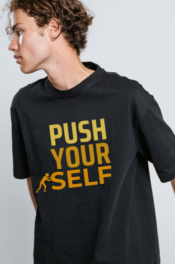 Black Streetwear Vibe Tee – Raw Style Meets Chill Fit - Image 3
