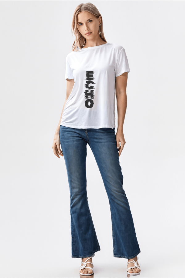 ECHO Print Graphic Tee – Bold Soundwave Style T-Shirt | ZARROX - Image 2