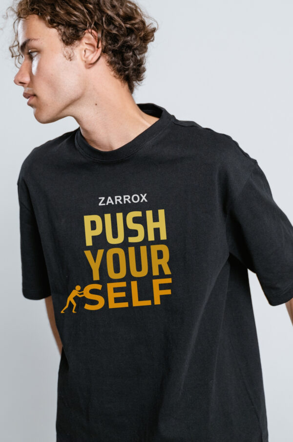 Black Streetwear Vibe Tee – Raw Style Meets Chill Fit - Image 4